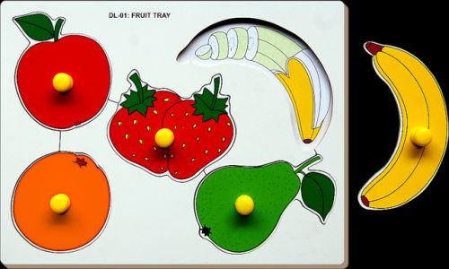Fruits Double Layer Tray With Knob